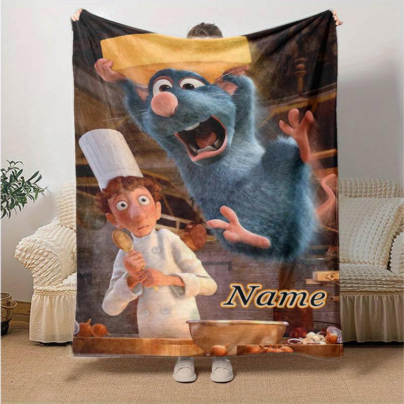 Custom 1pc Rat Chef's Adventure Blanket, Soft And Comfortable Blanket, Casual Warm, Camping Travel Blanket, Birthday Gift Q910231
