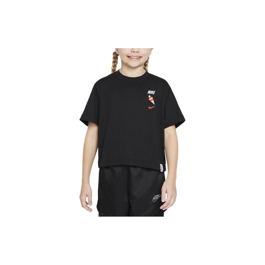 Nike T Shirt Sportswear Black Kids' FV5495-010