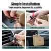 Car Air Outlet Storage Box Car Badge Sundries Pack Decorate Auto Goods For Mercedes Benz AMG W124 W202 W203 W204 W210 W211 W220