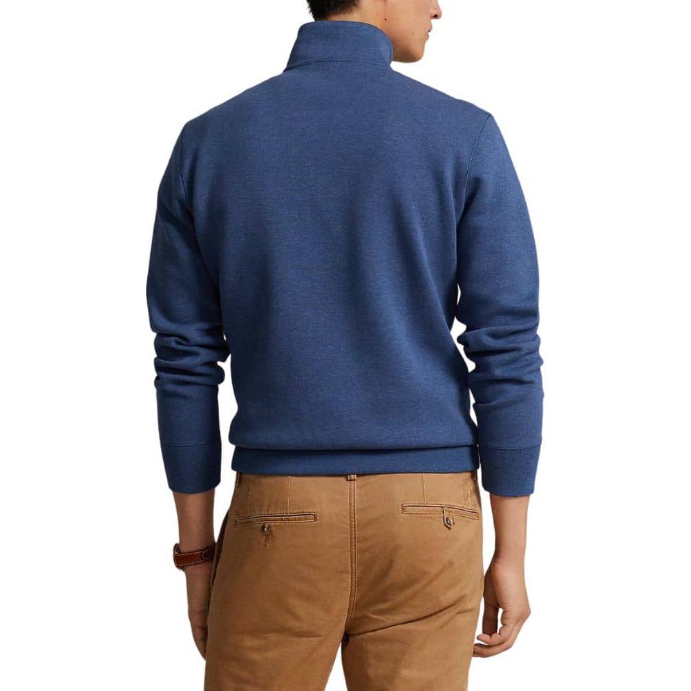 Polo Ralph Lauren Logo Embroidered Stand Collar Long Sleeve Sweatshirt Men Sweatshirt Blue 710922557-003