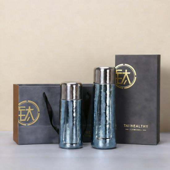 Pure Titanium Magnetic Insulated Car Mug - High-End Portable Tea Cup