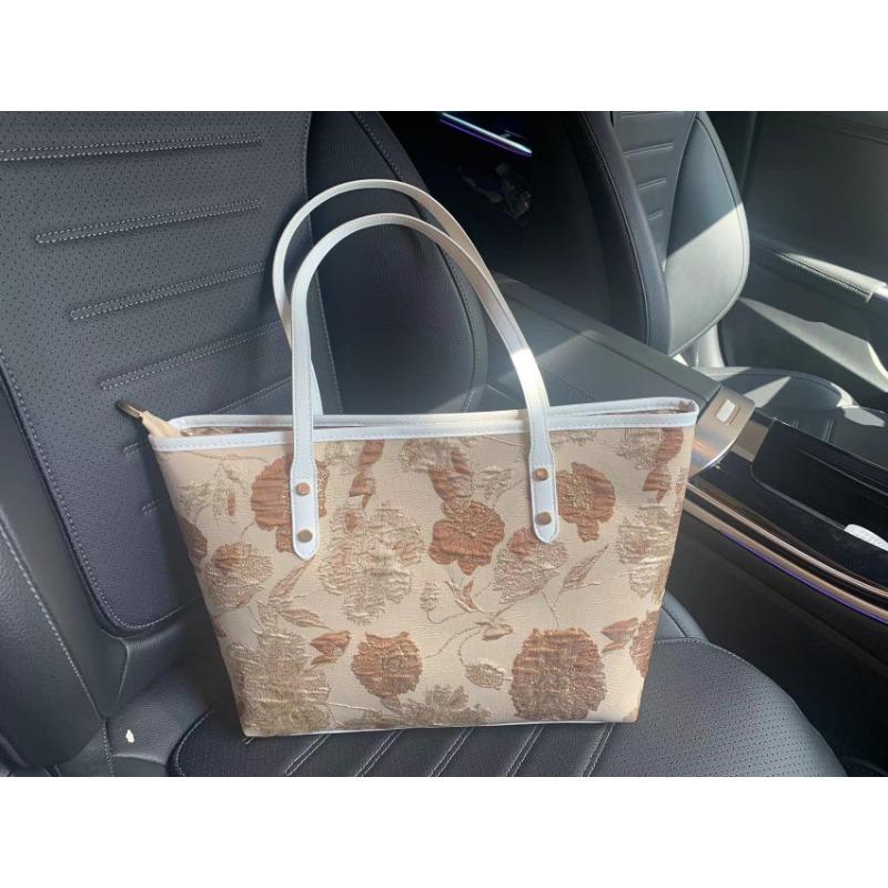 Big Bag Women's New Summer Design Versatile Shoulder Bag Cloth Bag College Student Commuting Tote Bag Women
