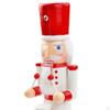 25cm Christmas Nutcracker Ornament Hand Painted Crafts Figures Wooden