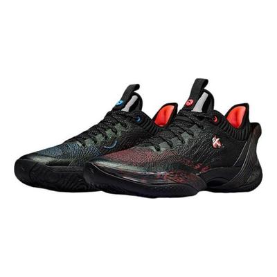 Three Points Rain 1. Generation Dunkle Flamme Eis und Feuer Stoff Yin Yang Stoßdämpfung Atmungsaktiv Niedrige Top Basketballschuhe 912341102-1