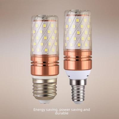 LED Mısır Ampul: E14/E27 Taban, 12W/16W Yüksek Parlaklık, Kristal Avize Mum Işık Kaynağı