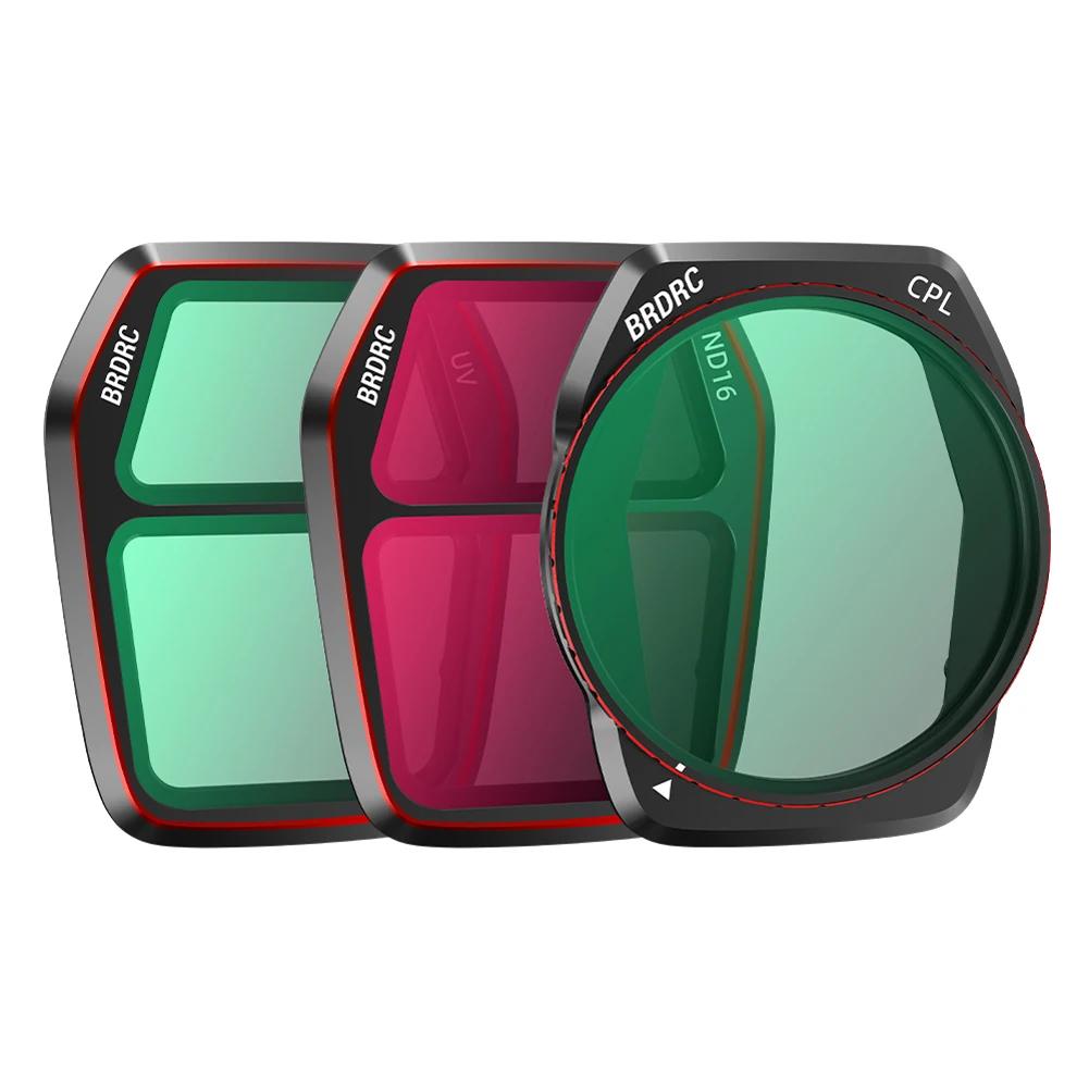 For DJI Air 3S Lens Filters Camera Lens Filter Set Optical Glass Polarizing Lens Filter for DJI Air 3S Drone Cameras Accessories