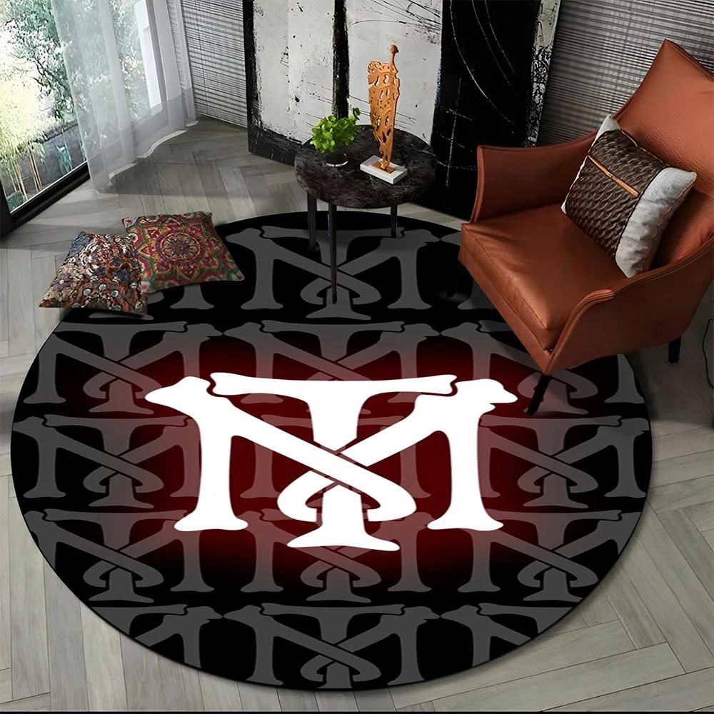 3D Printing Movie Scarface Tony HD Round Carpet Rug for Living Room Bedroom Child Playroom Decor,Pet Area Rug Non-slip Floor Mat