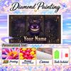 Personalized Gengar Diamond Art Custom Name 5D Diamond Painting Full Drill DIY Craft