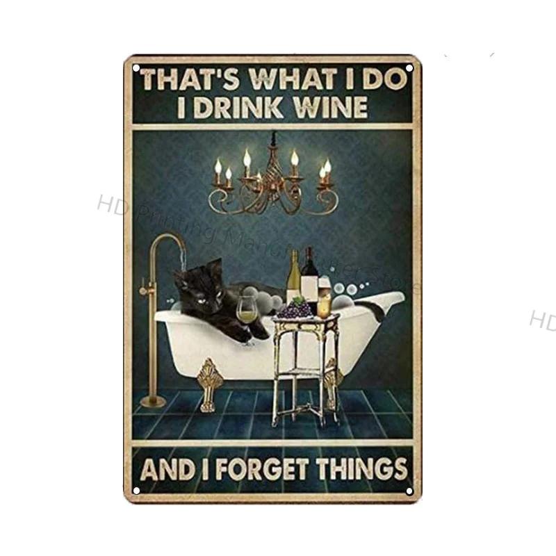 Black Cat Vintage Metal Sign Metal Retro Tin Plaque Poster For Bedroom Living Room Pet Shop Wall Decor Pin Up Funny Cat Plate