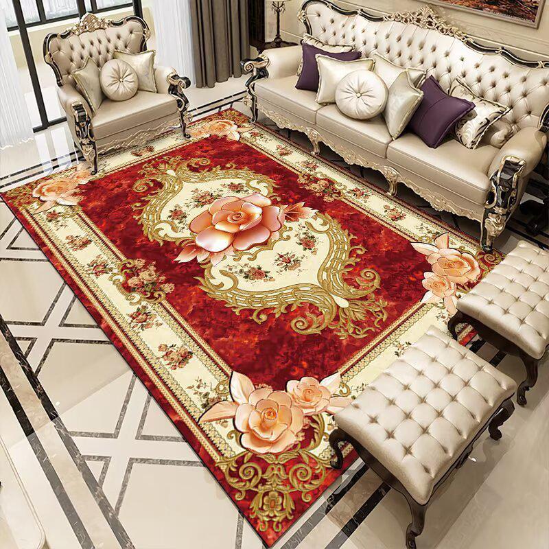 European Style Living Room Carpet Bedroom Living Room Decorated Carpet Sofa Coffee Table Mat