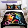 3pcs Baseball Bedding Set Duvet Cover Closure Includes 1 Duvet Cover & 2 Pillowcases, Soft and Comfortable for All Seasons.
