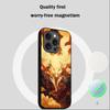 Nine-tailed fox art fashion design Phone Case For iPhone 16 15 14 13 12 11 Plus Pro Max High-end Luxury Magsafe Sheepskin