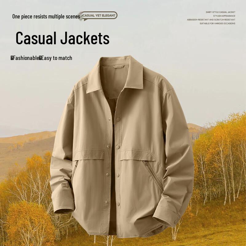 MINISO Unisex American Casual Work Shirt Jacket