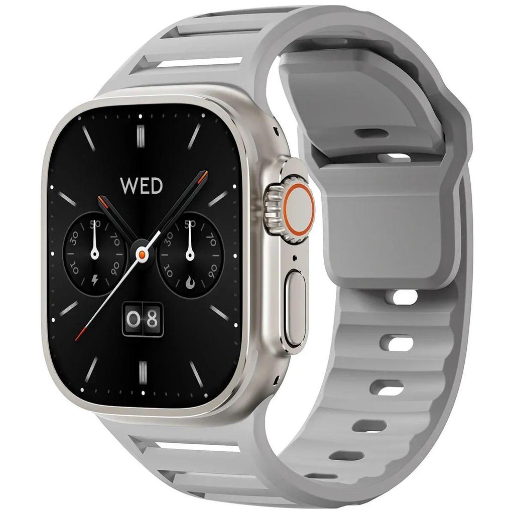 Silicone Strap compatible for Apple watch Ultra 3 2 1 49mm 46mm 45mm 44mm 42mm for iwatch Series 11 10 9 8 7 6 SE 5 4 3 2 1