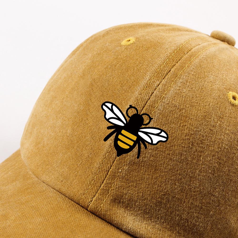 Neue temu Hummel Baseballkappe Herren Trendige Beschriftung Retro Kappe Outdoor Großer Schirm