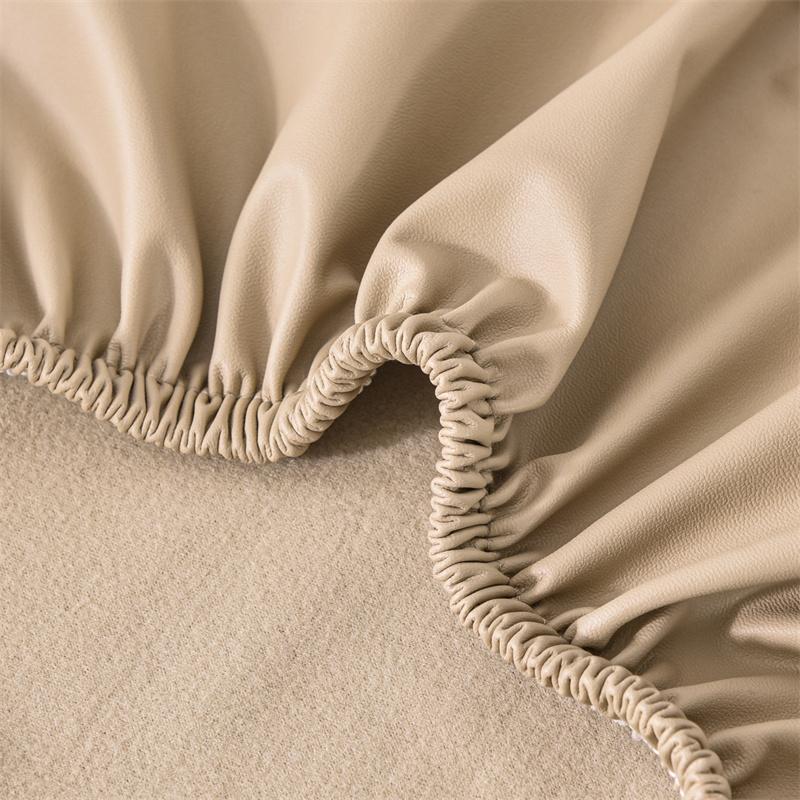 Waterproof PU Leather Round Bar Stool Cover Elastic All Inclusive Rotating Chair Slipcover For Home Hotel Decor