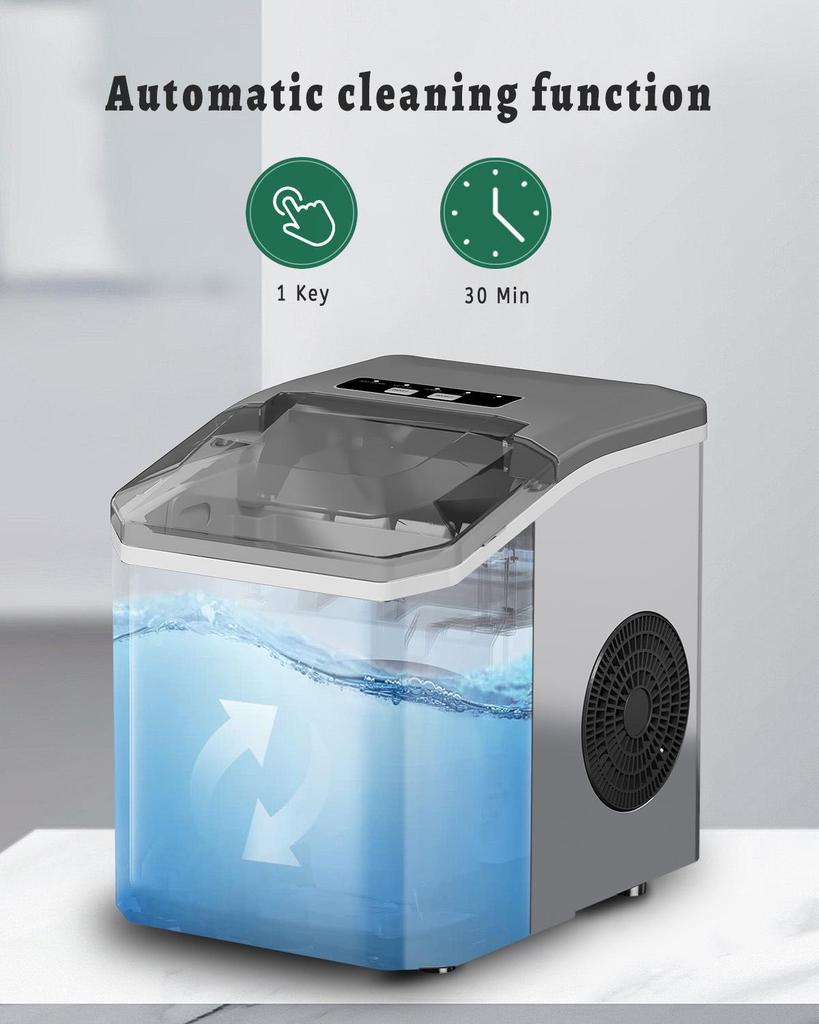 Compact Household Ice Maker for International Use