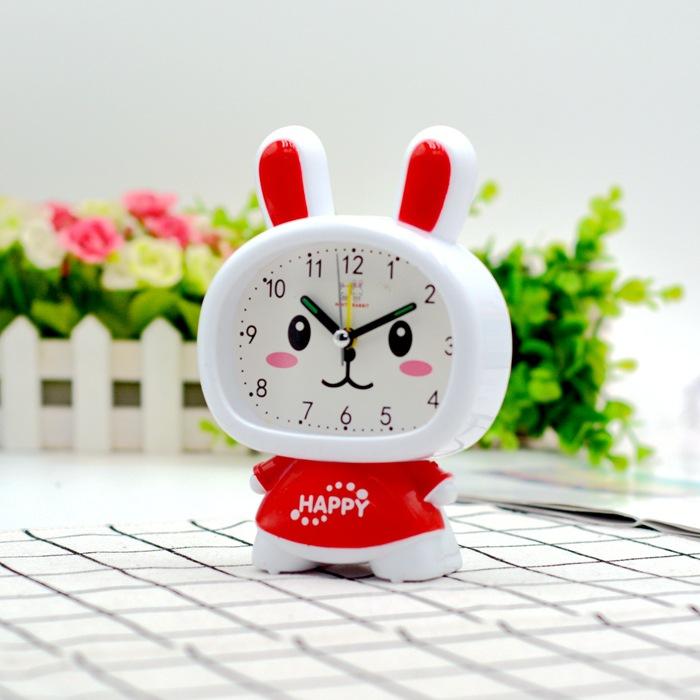 Cute Miffy Rabbit Cartoon Small Alarm Clock Student Stationery School Supplies Clock 10 Yuan Store