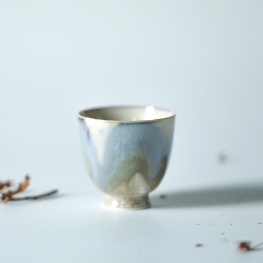 Aurora Lang Kiln Change Master Cup Jingdezhen Handmade Tea Cup Personal Ceramic Tea Set Chinese Gongfu Tea Ceremony Drinking