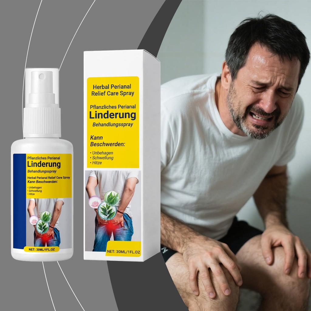 Herbal Perianal Care Spray Herbal Perianal Care Spray Herbal Hemorrhoid Spray Reduces Itching And Discomfort,30ml