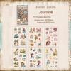 ZABC Ukiyo-e Border Sticker Collection - Retro Journal Decoration, 6 Styles