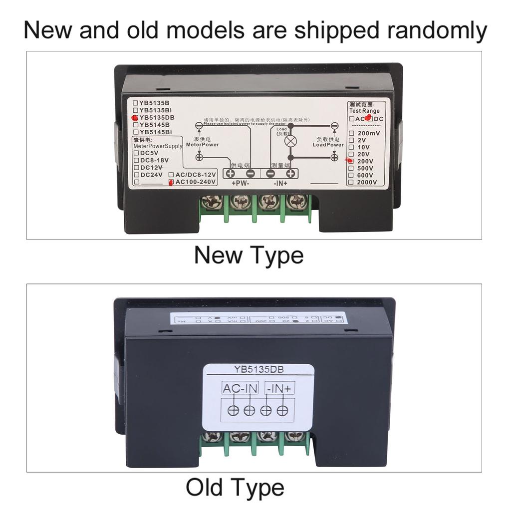 YB5135DB DC Digitales Voltmeter LCD-Anzeige Spannungsmesser AC100240V StromversorgungDC 0200V