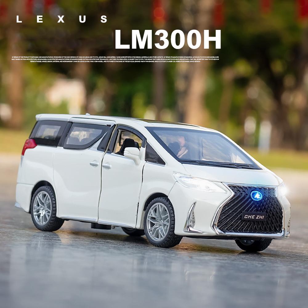 1/32 Scale LM300H Diecast Car Model Toy, Pull Back Toy Vehicle with Sound and Light for Kids Toddler Boys Girls Gift Collection