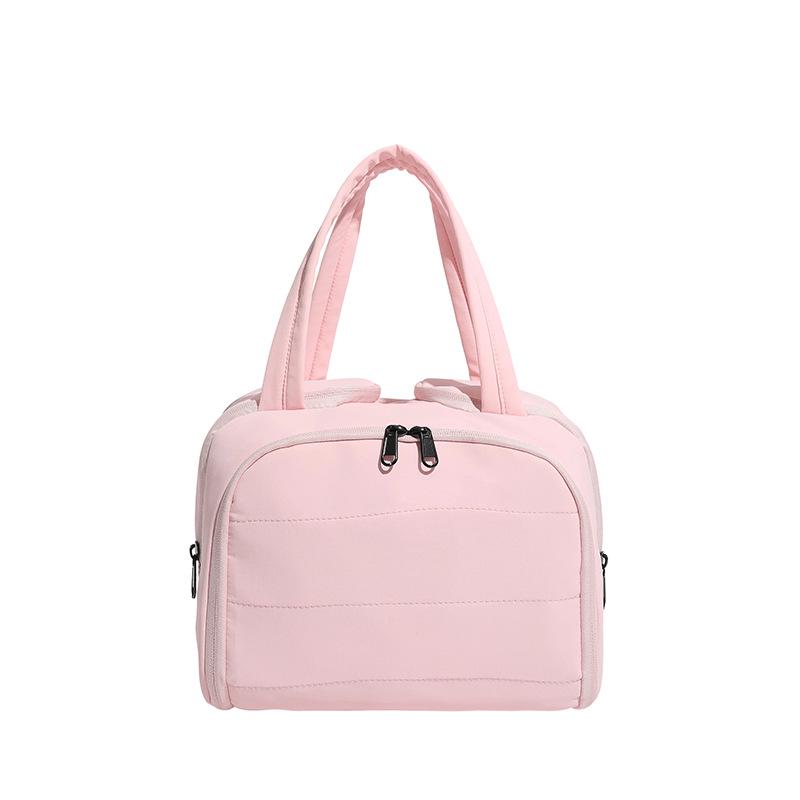 Women's 2025 Multi-Functional Cross-Border Handbag: Large Capacity Fashion Cosmetic & Toiletry Bag with Portable Partition Storage.