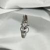 4/5Pcs Fingertip Ring Irregular Metal Silver Color Finger Ring Set Women Alloy Finger Cot Chain Nail Ring Party Jewelry