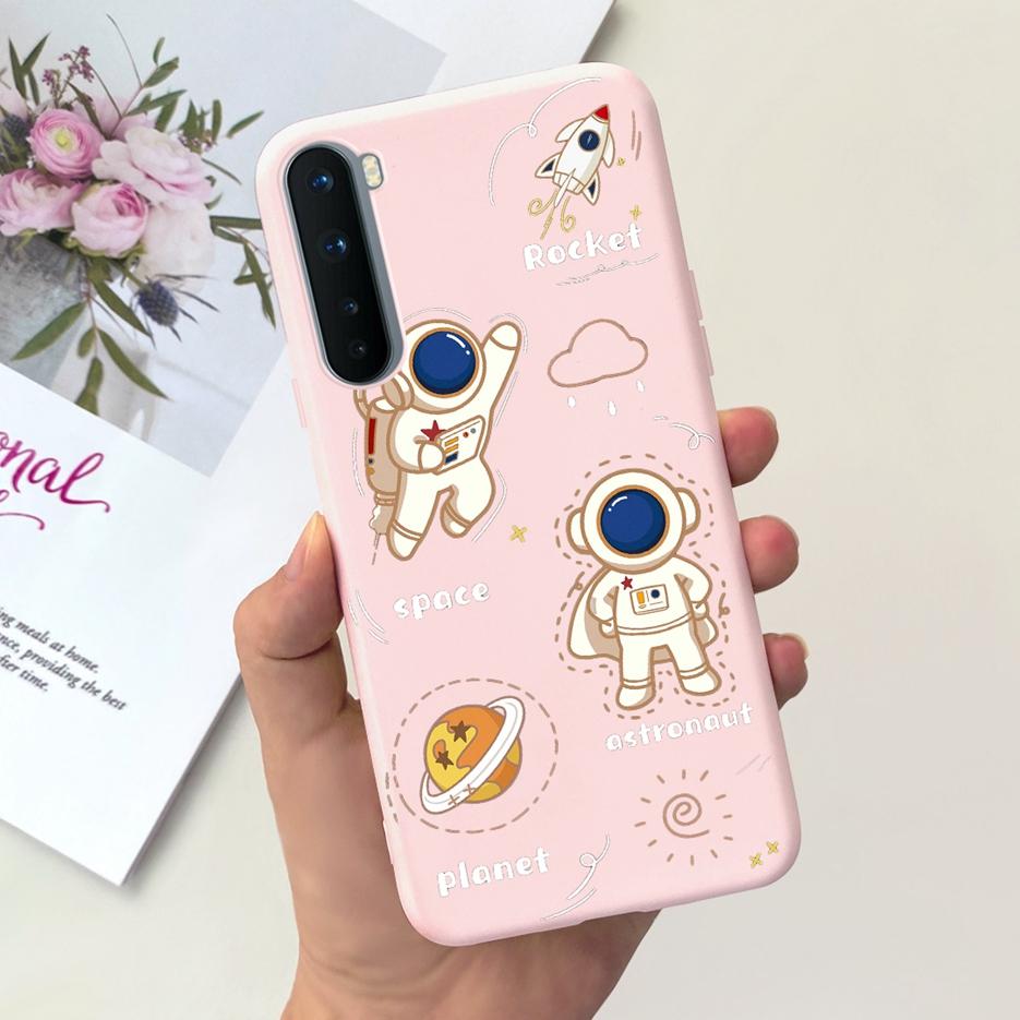 For Oneplus Nord Case AC2001 AC2003 Cute Dinosaur Cartoon Cover 6.44'' Soft Silicone Phone Cases For One Plus Nord 1+Nord Bumper