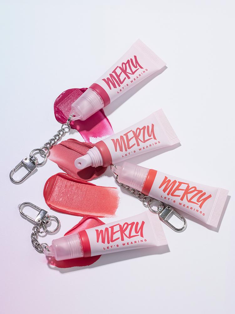 Merzy Let's Wearing Blur Tint Keyring - 04 Berry Pink
