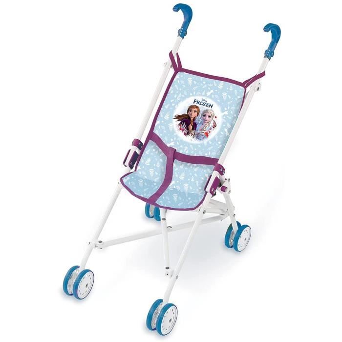 Poussette Canne La Reine Des Neiges - Smoby - Pliable - Tissu Lavable