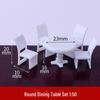 1:50 Scale White ABS Furniture Set for Architectural Model Interior Layout