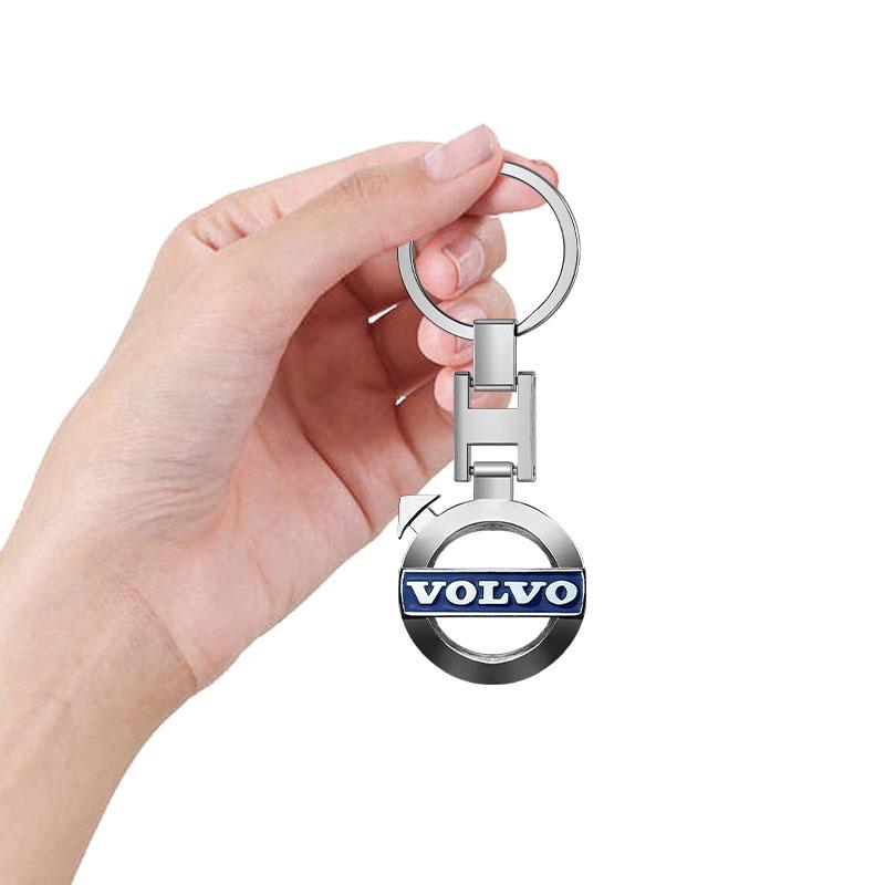 Porte-clés de voiture Porte-clés Pendentif Porte-clés en métal Emblème Pour Volvo 240 C70 S40 S50 S60 S70 S80 S90 V40 V50 V60 V90 XC40 XC60 XC90 Vnl Camion