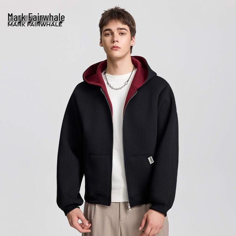 

Мужской кардиган с капюшоном Mark Fairwhale в американском ретро стиле с цветными блоками 3XL