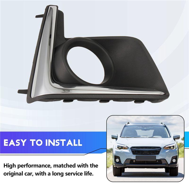 Chrome Trim For Subaru XV Crosstrek 2016 2017 Front Fog Light Cap Hood Lid Bezel Frame Cover Foglamp Car Accessories Right
