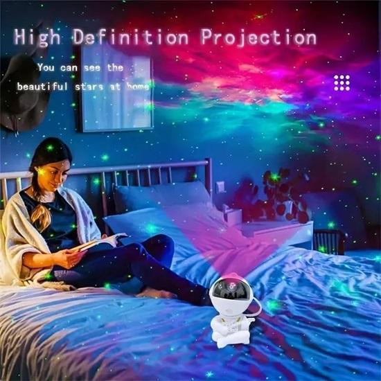 Astronaut Galaxy Projector Night Light –360° Rotating Nebula Star Projector with Remote, Timer Kids’ Bedroom, Home, Gifts, Toys
