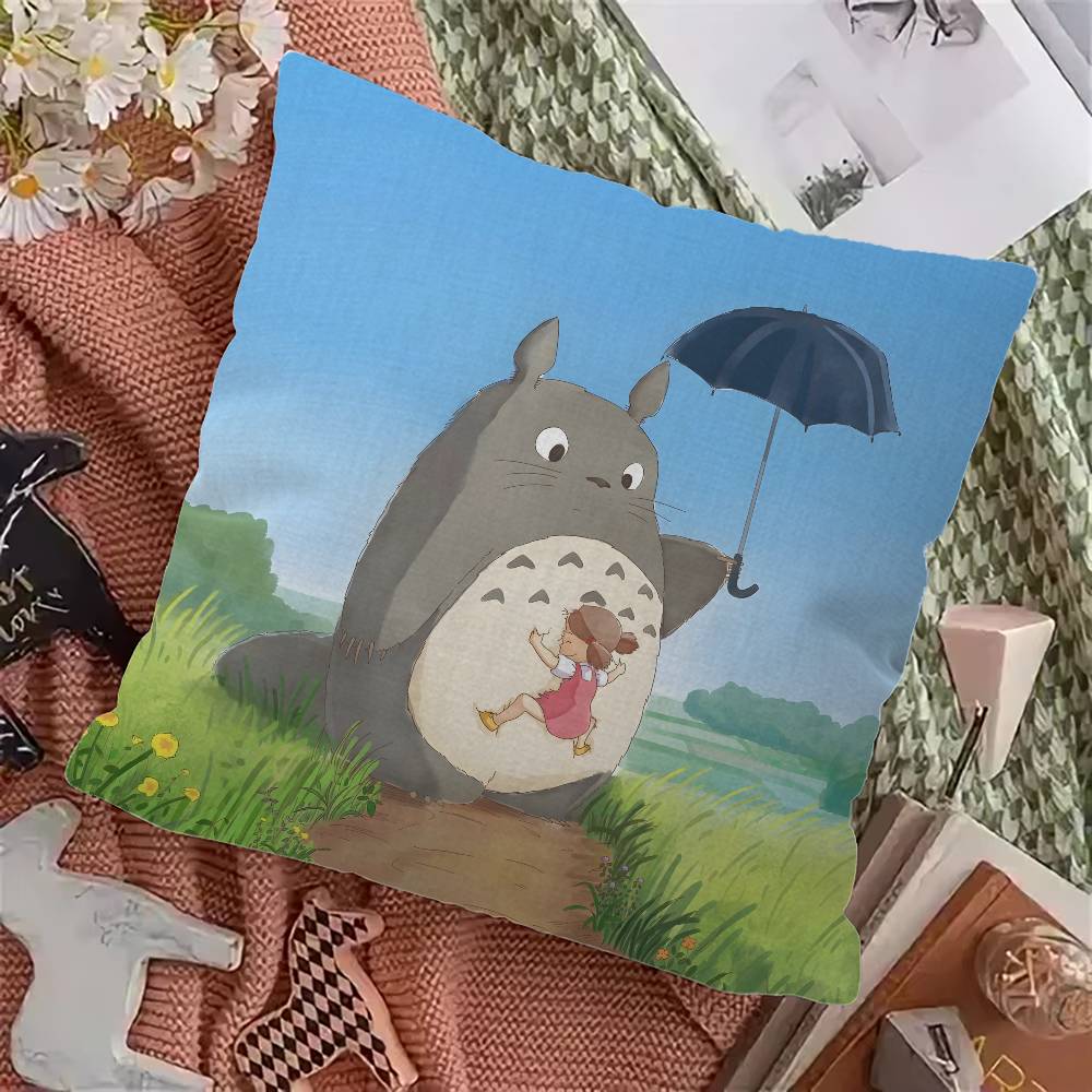 T-Totoros Art Cartoon Lucky Dragon pillow cover sofa cushion cover home room decoration children gift