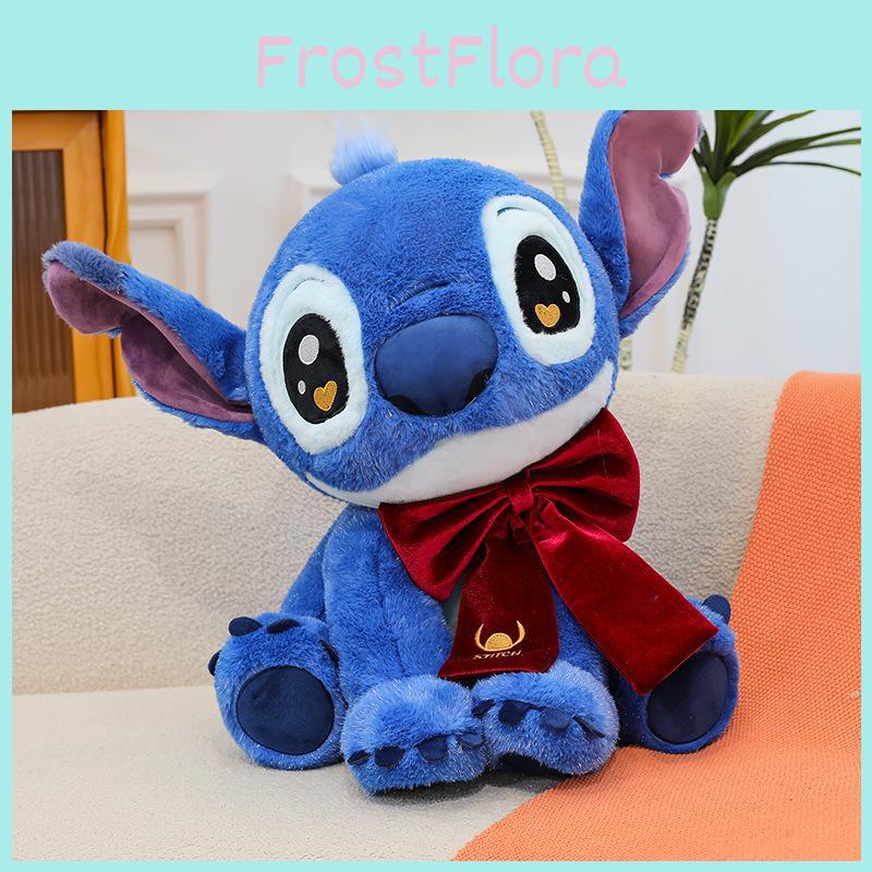 Cute Suede With Bow Tie Cartoon Plush Doll Pillow For Gift Decor And