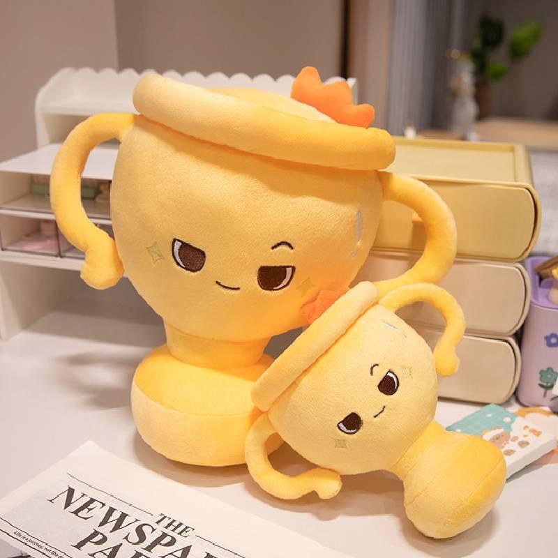 Creative Plush Trophy Pillow Toy For Fun School And Company Awards Unique Design