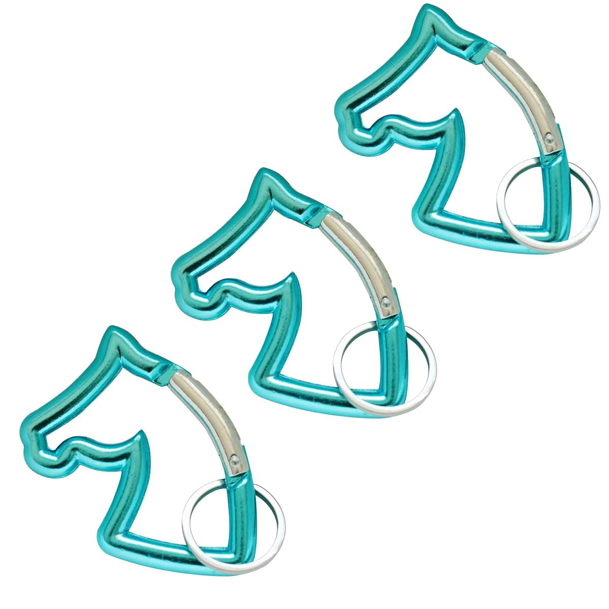 KON Carabiner Horse Shape Cute Keychain Hook Aluminum Carabiner Hook free синий