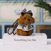 Plush Teddy Dog Keychain With Cartoon Dress For Bag Decoration And Collectible Gift