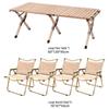 FTLY Wooden Folding Table and Chair Set