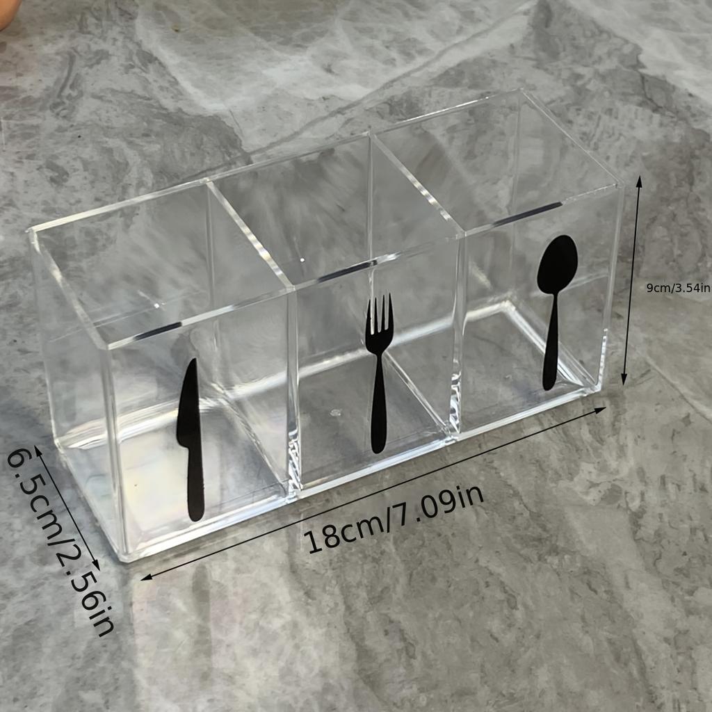 Fach Besteck Organizer Werkzeug Icons Küche Besteck Aufbewahrungsbox Besteckhalter für Gabeln Löffel Tischplatte Zuhause Esstisch