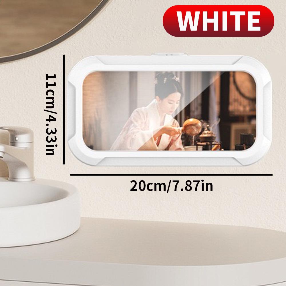 1PC bathroom waterproof phone storage box, can be rotated for appeal, and can be used for both showering and watching TV shows