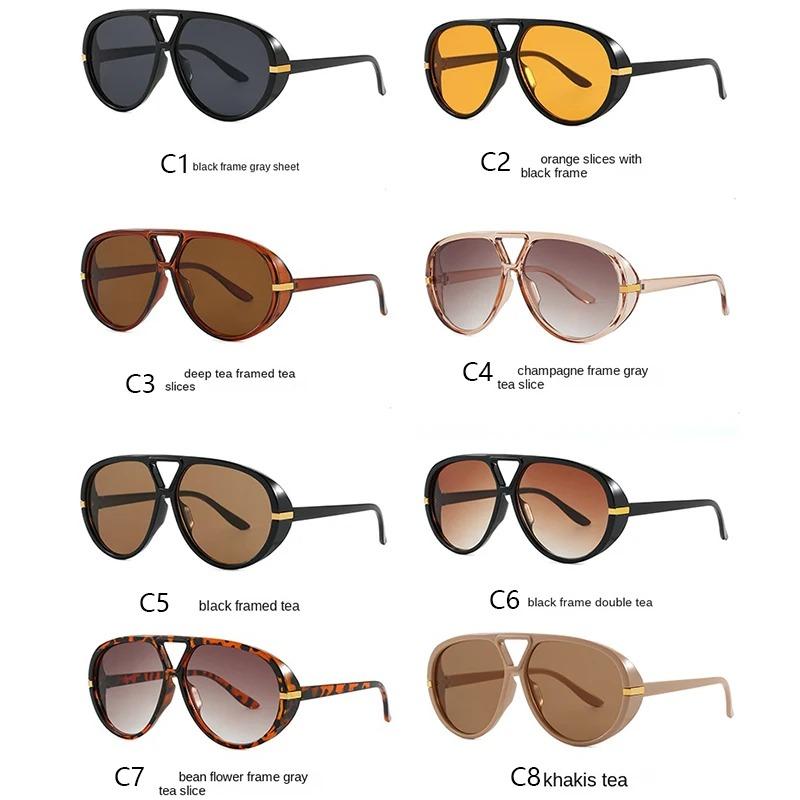 Vintage Pilot Sunglasses Women Men Retro Luxury UV400 Protective Eyewear for Outdoor Driving Fashion Shades