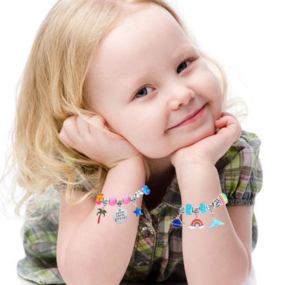 CORPER TOYS Jewelry Toy Accessory DIY Beading Sparkling Pretend Stringing Christmas Gift Girls' Kit, Charms, Bracelets, Set, Gift, Play, Stylish, Toy,