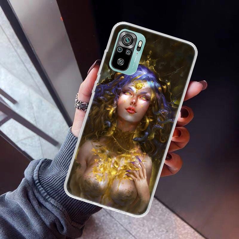 Medusa Greek Mythology Phone Case For Xiaomi Redmi Note 10 11 12 13 14 15 Pro Plus 11S 12S 14S 11T 11E 10S Soft TPU Back Cover R