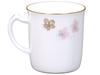 Okura Art Pottery Sakura Series 3rd Edition "Hatsumiyozakura" Mug, Coffee/Tea, Approx. 310cc, Made In Japan, 105C/A682-3