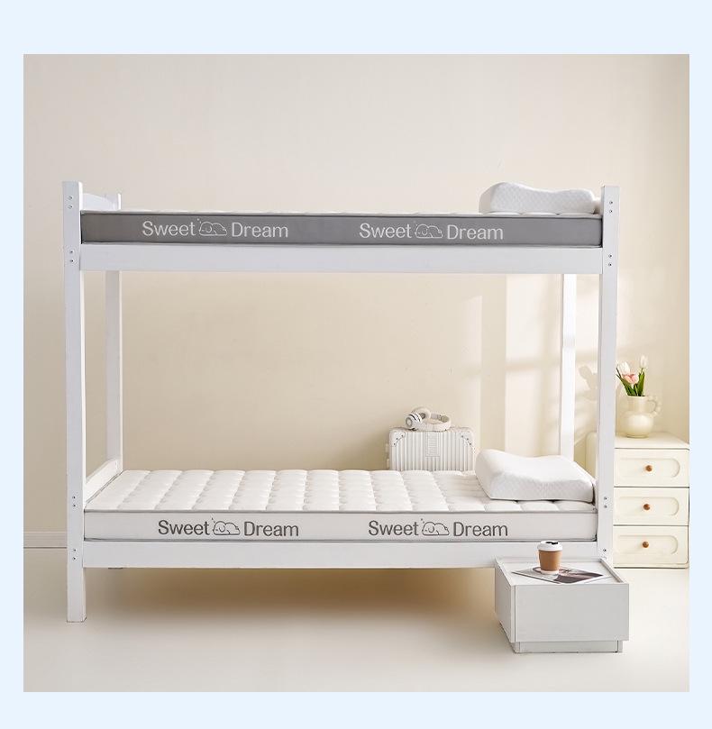 2026 New Milk Silk Latex Memory Foam Mattress for Dormitory Bunk Bed, Non-slip Single Size for Rental Rooms
